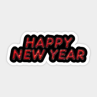 Happy New Year - Red Sticker